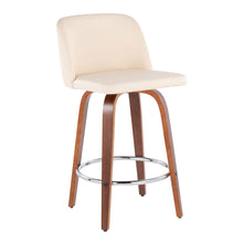 Load image into Gallery viewer, Toriano - Mid-Century Modern Fixed Height Counter Stool With Round Footrest (Set of 2)
