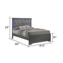 Load image into Gallery viewer, Blaze - Modern Bed With LED Headboard