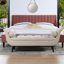Load image into Gallery viewer, Alma - Tufted Flared Arm Entryway Bench