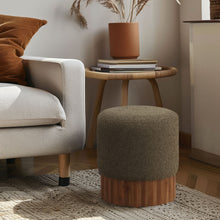 Load image into Gallery viewer, Veranda - Ottoman / Stool With Brown Base