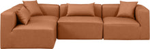 Load image into Gallery viewer, Cube - 4 Piece Modular Corner Sectional - Cognac