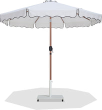 Load image into Gallery viewer, Amalfi - Aluminum Patio Umbrella - White Base / Light Brown Pole