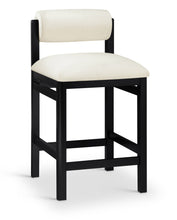 Load image into Gallery viewer, Roundhill - Faux Leather Counter Stool - Black Frame
