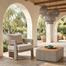 Load image into Gallery viewer, Sandbay - Olefin Water Resistant Fabric And Wicker Outdoor Patio Accent Chair
