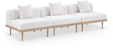 Load image into Gallery viewer, Laguna - 3 Piece Resilient Water Resistant Fabric 106.5" Outdoor Patio Armless Modular Sofa