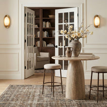 Load image into Gallery viewer, Ferro - Performance Fabric Upholstered Backless Bar Stool - Antique Bronze