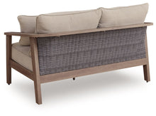 Load image into Gallery viewer, Harmony Headlands - Loveseat With Cushion - Natural / Gray