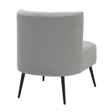 Load image into Gallery viewer, Fran - Contemporary Slipper Chair - Black / Light Gray