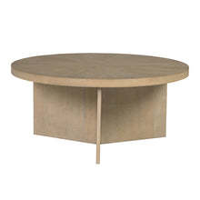 Load image into Gallery viewer, Round Coffee Table With Solid Veneer Top