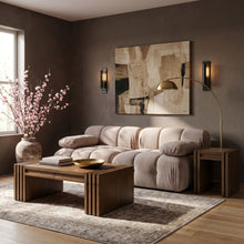 Load image into Gallery viewer, Orin - Velvet Performance Fabric Upholstered 2 Piece Modular Sofa