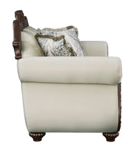 Load image into Gallery viewer, Pierce - Loveseat With 3 Pillows - Beige / Cherry