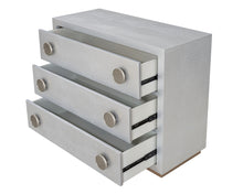 Load image into Gallery viewer, Anpu - Faux Crocodile Skin Console Cabinet - Silver