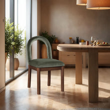 Load image into Gallery viewer, Conrad - Velvet Dining Chair With Brown Legs