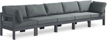 Load image into Gallery viewer, Nizuc - Outdoor Patio 5 Seat Modular Sofa With Gray Frame