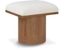 Load image into Gallery viewer, Pavilion - Bench Ottoman With Brown Base - Cream
