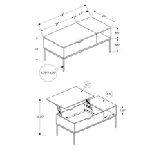 Load image into Gallery viewer, Table, Rectangular, Cocktail, Functional Lift-Top, Contemporary & Modern