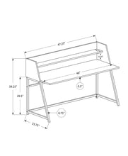 Load image into Gallery viewer, Computer Desk For Home Office, Laptop, Storage Shelves, Marble Look Contemporary & Modern