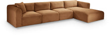 Load image into Gallery viewer, Shaggy - Fabric 4 Piece Modular Sectional