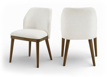Load image into Gallery viewer, Valeo - Linen Textured Fabric Upholstered Dining Chair (Set of 2) - Painted Brown Base