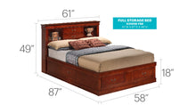 Load image into Gallery viewer, Traditional Style Bookcase Storage Bed