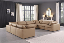 Load image into Gallery viewer, Comfy - 8 Piece Faux Leather Modular Sectional - Tan