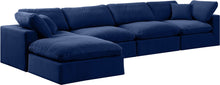 Load image into Gallery viewer, Comfy - 5 Piece Velvet Modular Sectional With Chaise