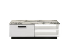 Load image into Gallery viewer, Matilda - Coffee Table With White Faux Marble Top - White