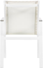Load image into Gallery viewer, Nizuc - Outdoor Patio Dining Arm Chair With White Frame And Gray Arms (Set of 2)