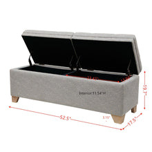 Load image into Gallery viewer, Soft Close Upholstered Storage Bench, Convenient Design