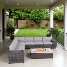 Load image into Gallery viewer, Modern Rattan Wicker Seating Group With Cushions
