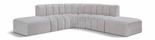 Load image into Gallery viewer, Arc - Boucle Fabric 6 Piece Corner Modular Sofa