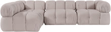 Load image into Gallery viewer, Orin - Fabric Velvet 4 Piece Modular Sectional