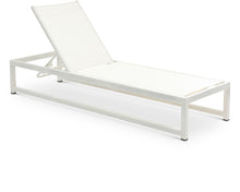 Load image into Gallery viewer, Maldives - Water Resistant Outdoor Patio Adjustable Sun Chaise Lounge Chair With White Base