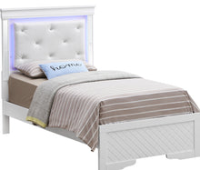 Load image into Gallery viewer, Bed With LED Light Accents Headboard