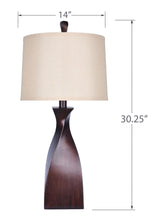 Load image into Gallery viewer, Curvo - Contemporary Polyresin Table Lamp (Set of 2)