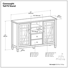 Load image into Gallery viewer, Connaught - Tall TV Stand - Brown