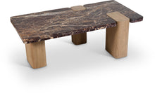 Load image into Gallery viewer, Ravenna - Marble/Stone Coffee Table - Burgundy
