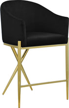 Load image into Gallery viewer, Xavier - Counter Stool with Gold Legs
