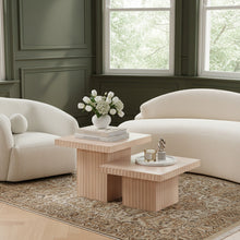 Load image into Gallery viewer, Spencer - Oak Veneer 2 Piece Coffee Table