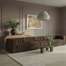 Load image into Gallery viewer, Rummi - Velvet Performance Fabric Upholstered 5 Piece Modular Sofa