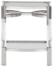 Load image into Gallery viewer, Chaseton - Accent Table - Clear / Silver Finish