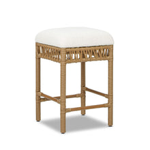 Load image into Gallery viewer, Lucia - Backless Upholstered Counter Stool With Frame - Ivory White