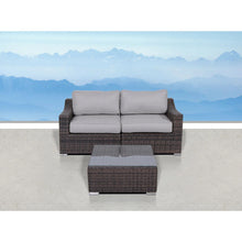 Load image into Gallery viewer, Outdoor Wicker Conversation Set With Cushions, All Weather