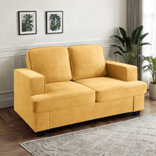 Load image into Gallery viewer, Modern Loveseat, Comfortable 2 Seater Couch With Deep Seating, Loose Back Cushions, Wide Arms