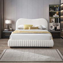 Load image into Gallery viewer, Norme - Queen Size Upholstered Low Profile Platform Bed - Cream