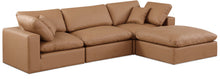 Load image into Gallery viewer, Comfy - 4 Piece Faux Leather Modular Sectional With Chaise