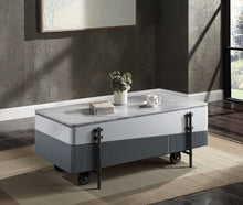 Load image into Gallery viewer, Wilkins - High Gloss Coffee Table With Lift Top - Gray / White