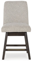 Load image into Gallery viewer, Burkhaus - Upholstered Swivel Barstool (Set of 2) - Beige / Dark Brown