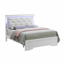 Load image into Gallery viewer, Bed With LED Light Accents Headboard