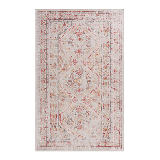 Maval - 6' X 9' Washable Area Rug - Beige - Ego Home Furniture
